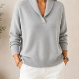 Treasa — Cosy V-Neck Jumper