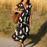 Muireann — Flowing dress with V-neck