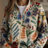 Deirdre — Vest with botanical floral pattern