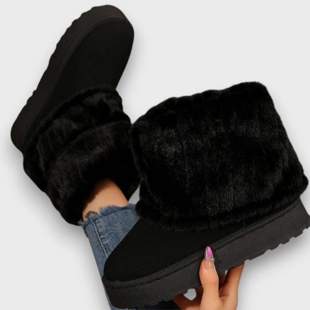 Leah — Fluffy faux-fur winter boots