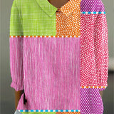 Ellen — Playful Patchwork Blouse