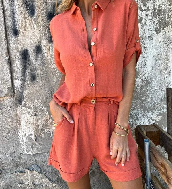 Amy — Airy Buttoned Set