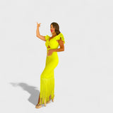Nuala — Neon Flamenco Dress
