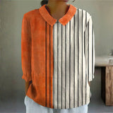 Ruby — Bold Contrast Stripe Blouse