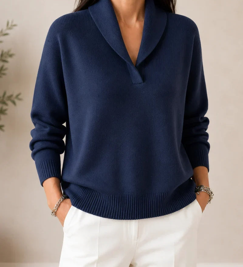 Treasa — Cosy V-Neck Jumper