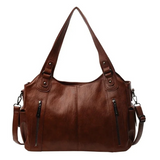 Claire — Dual Zipper Large Capacity Shoulder Bag