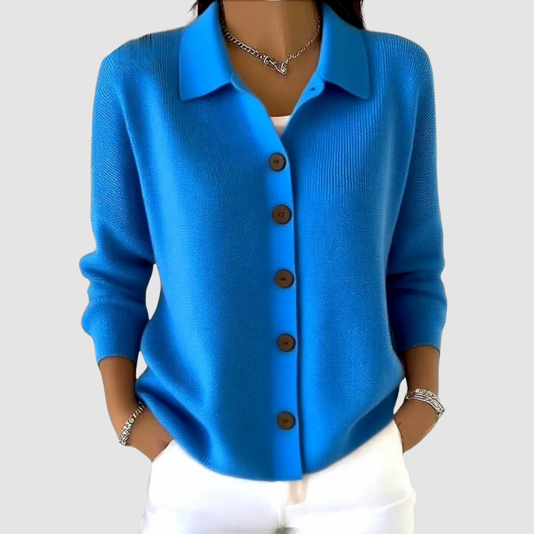 Linda — Soft Button-Up Knitted Cardigan