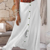 Theresa — Flowing Skirt with Buttons