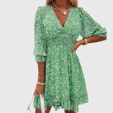 Vera — Floral Puff Sleeve Dress
