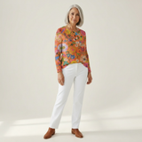 Cynthia — Jumper with Colourful Floral Print