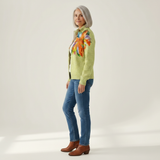 Lucy — Vest with Colourful Lily Pattern