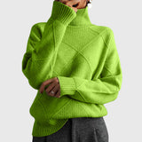 Oonagh — Geometric Turtleneck Jumper