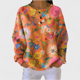 Cynthia — Jumper with Colourful Floral Print