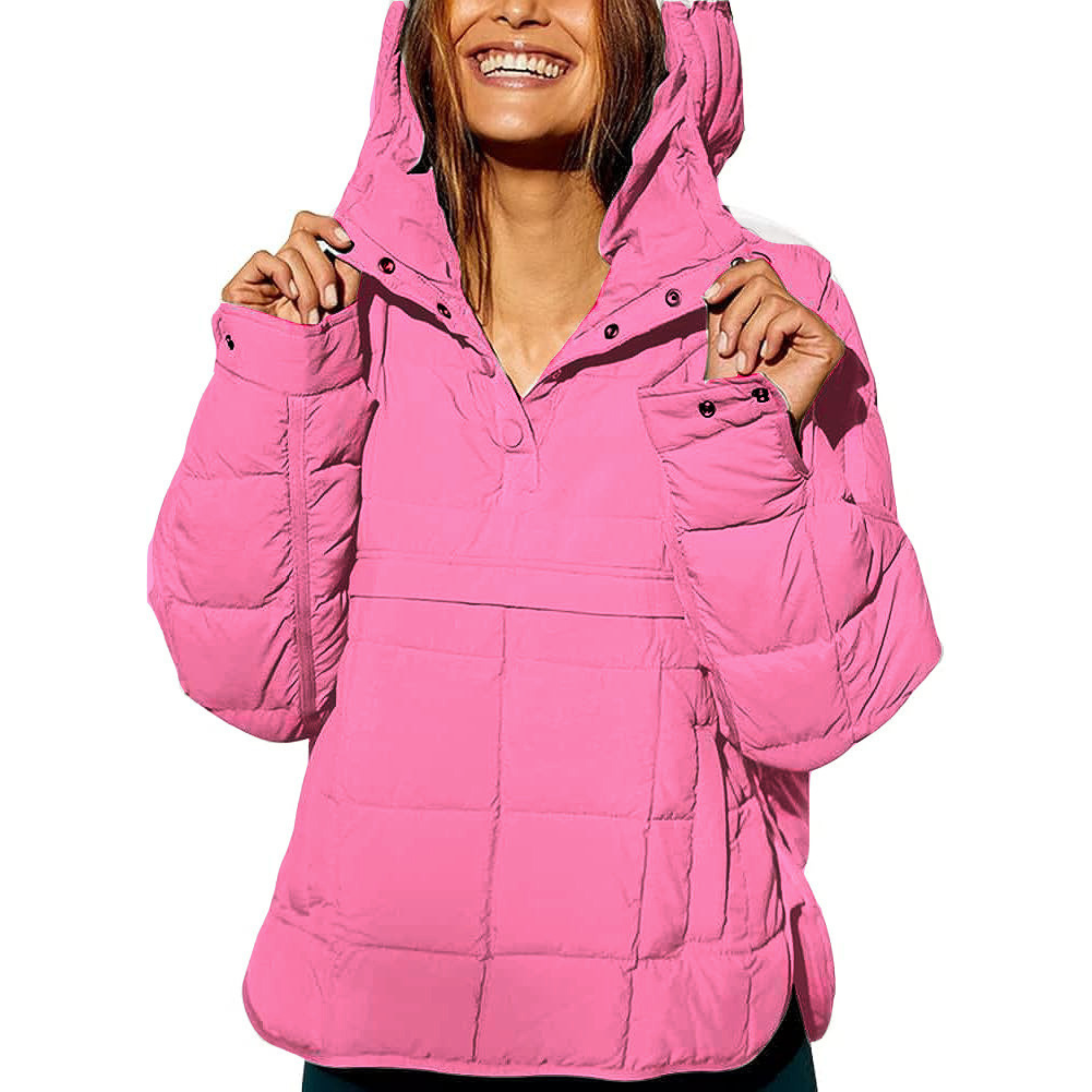 Kate — Oversized Hooded Pullover Jacket