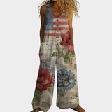 Louise — Flowing Printed Jumpsuit
