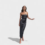 Holly — Sleeveless Satin Dress