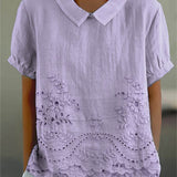 Pamela — Embroidered Floral Blouse