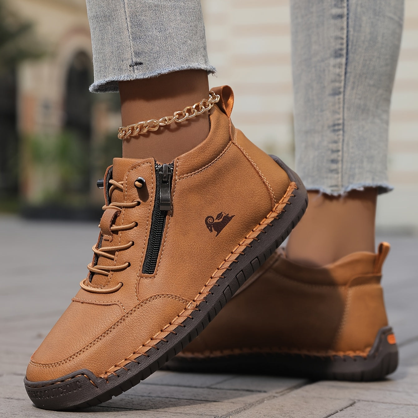 Nicola — Zip-Up Orthopedic Shoes