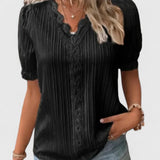 Leah — Elegant V-Neck Blouse