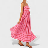 Patricia — Long Striped Dress