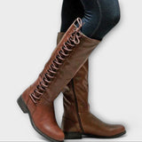 Eileen — Leather Tall Boots