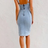 Charlotte — Elegant Denim Dress