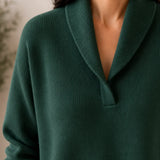 Treasa — Cosy V-Neck Jumper