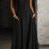 Paula — Long Denim Dress