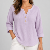 Sadhbh — Textured Henley Jumper