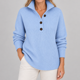 Bronagh — V-Neck Polo Jumper