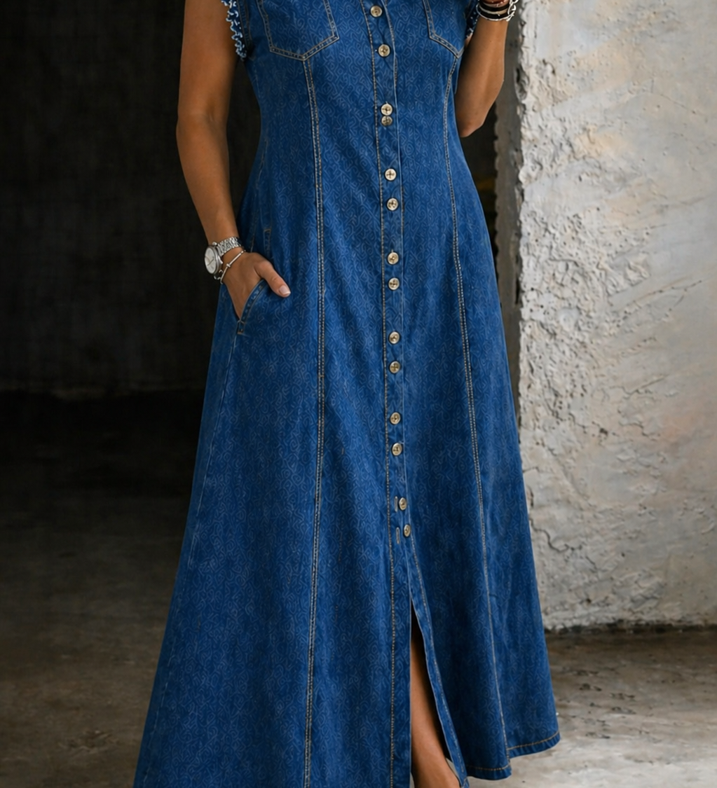 Ciara — Plus Size Denim Dress