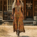 Yvonne — Casual Long Sleeve Dress with Vintage Inspiration