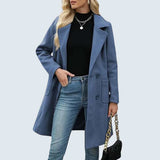 Bláthnaid — Casual Mid Length Button Open Front Coat