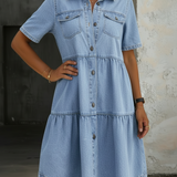 Deirdre — Casual Elegant Denim Dress