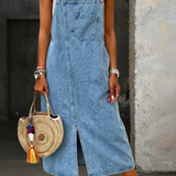 Sarah — Casual Denim Jumper Dress