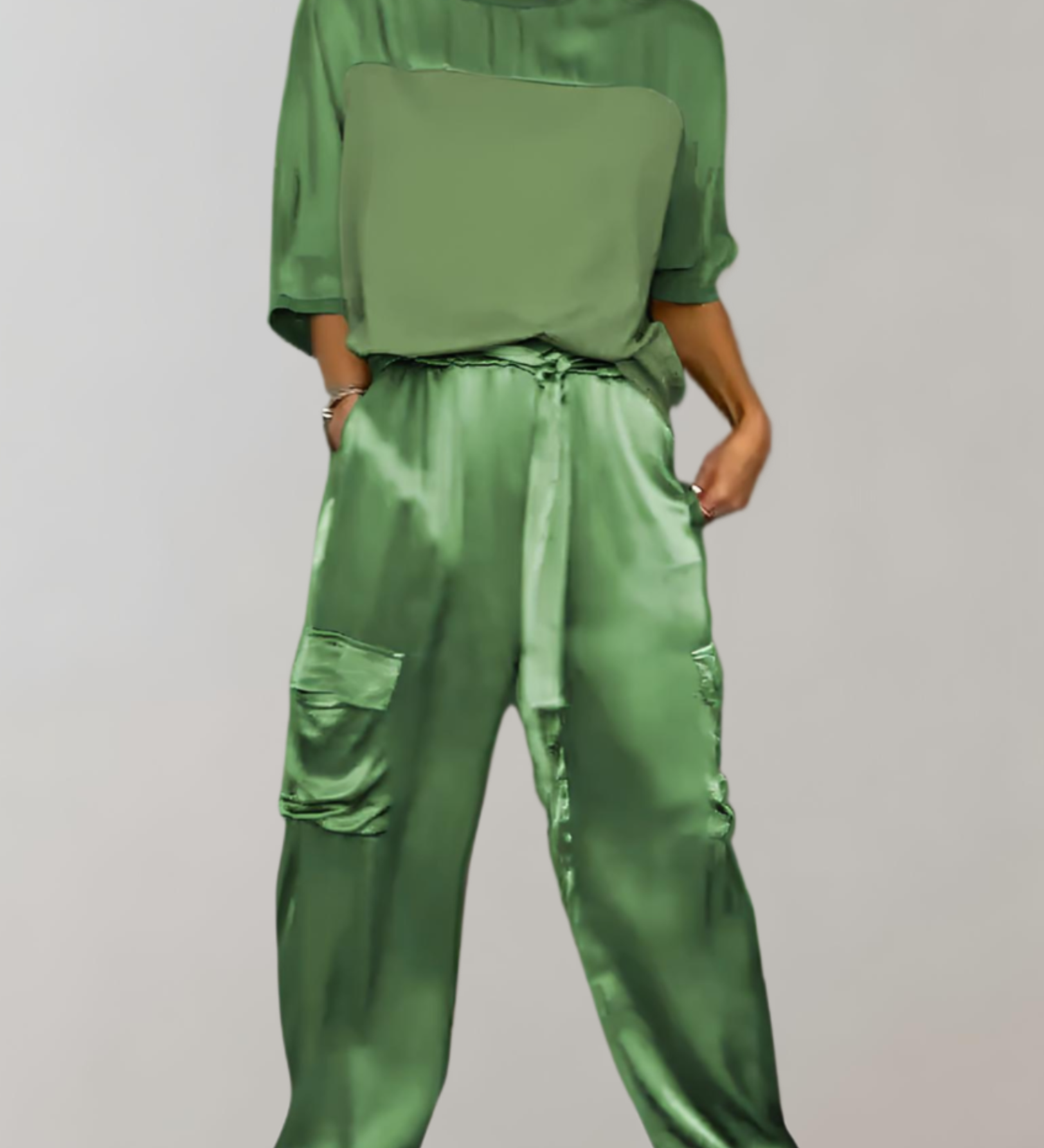 Angela — Silk Cargo Lounge Set