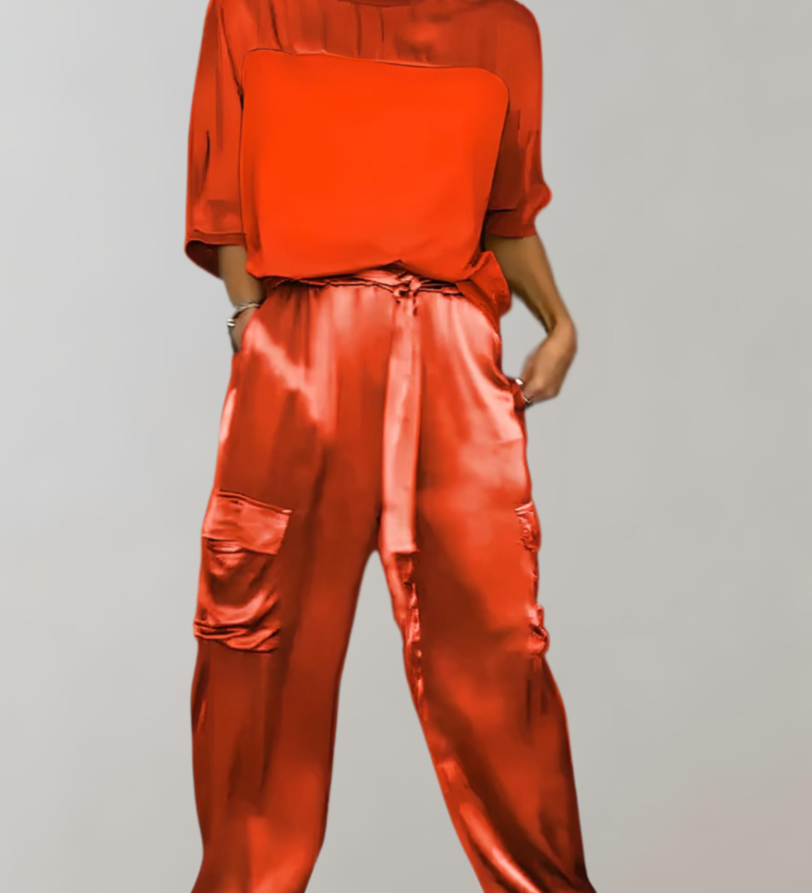 Angela — Silk Cargo Lounge Set