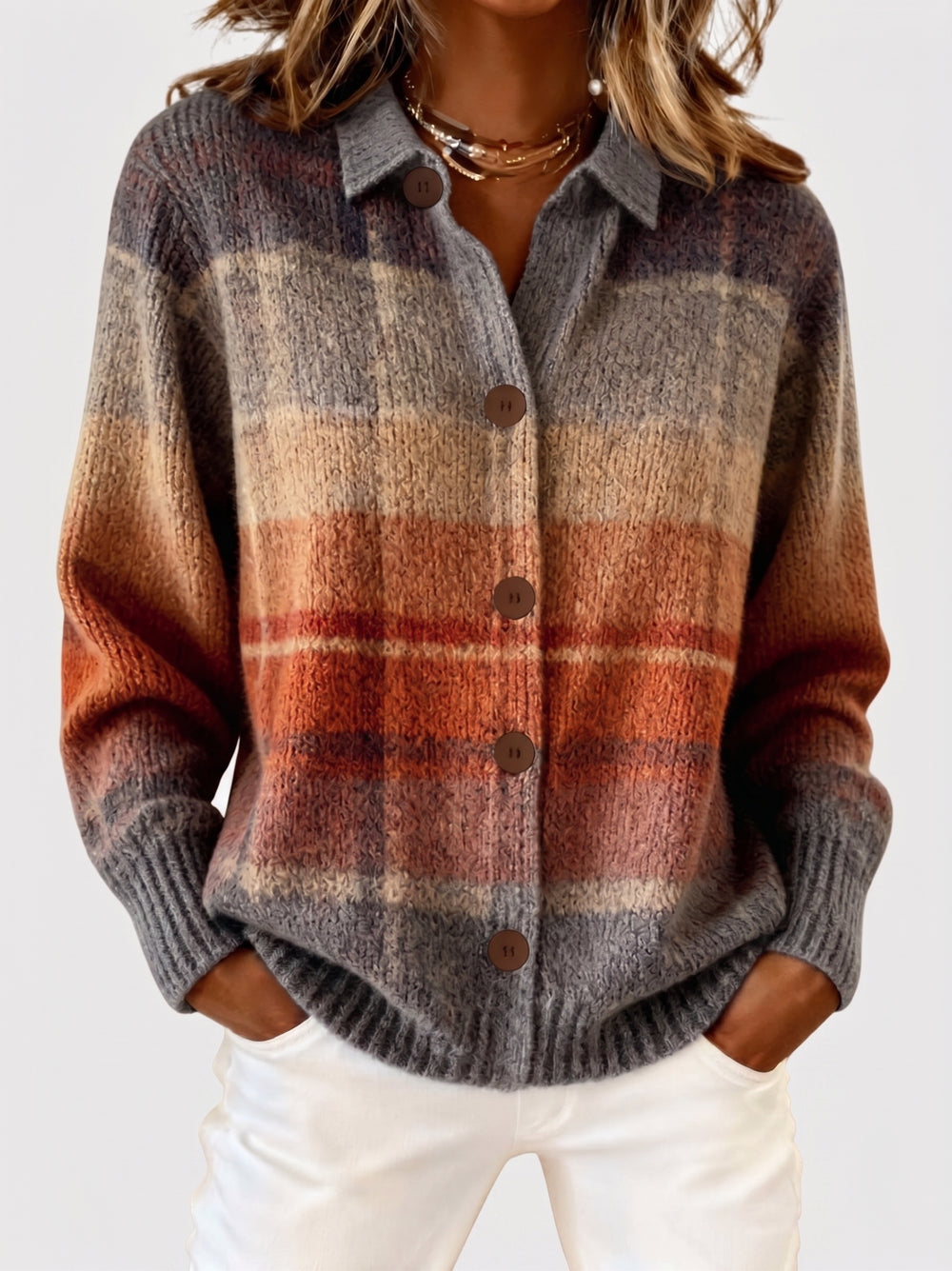 Checked Cardigans