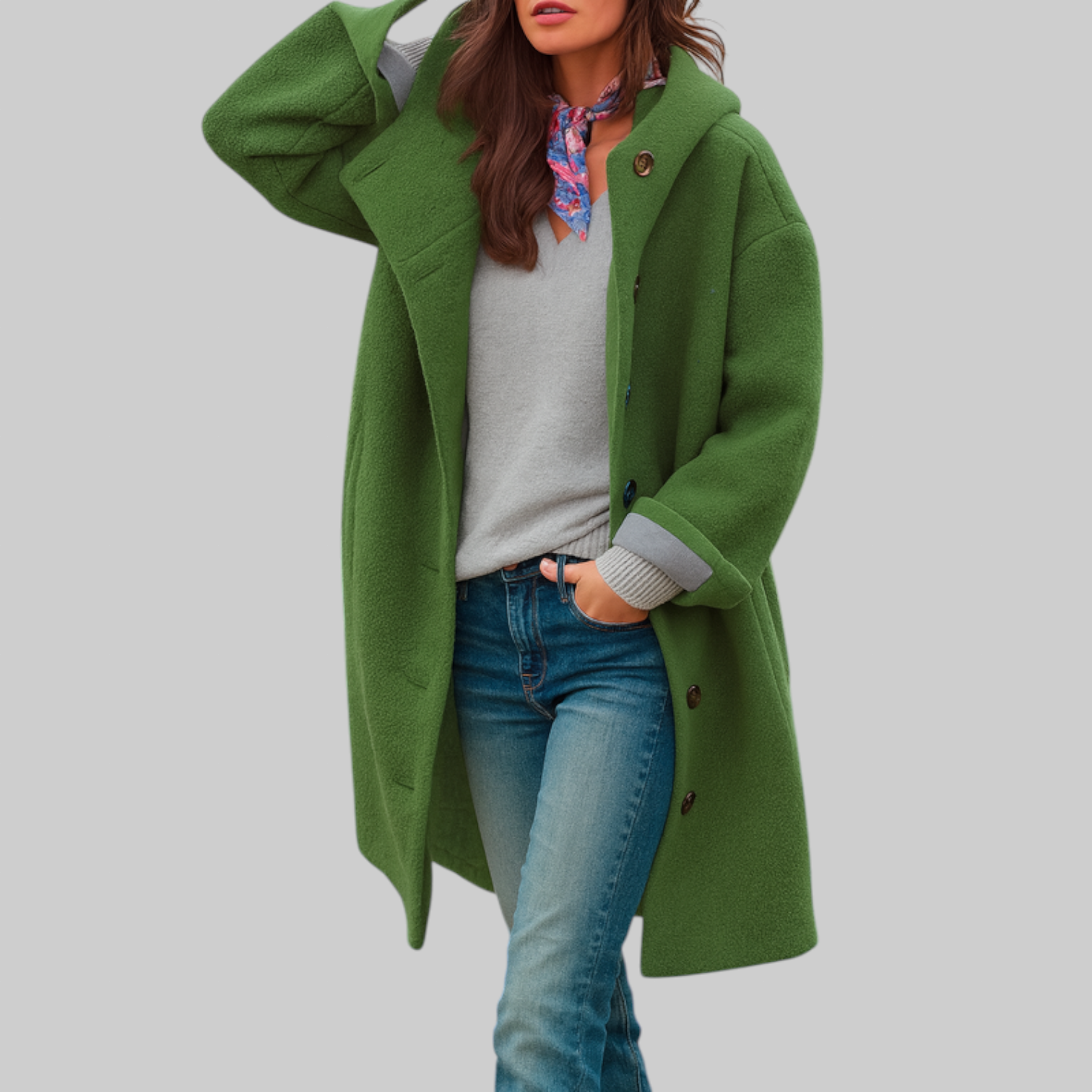 Monica — Comfortable Mid-Length Everyday Coat