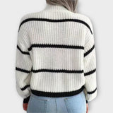 Caitríona — Striped Turtleneck Jumper