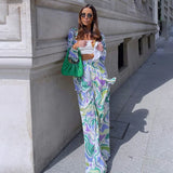 Cynthia — Bold Printed Swirl Set