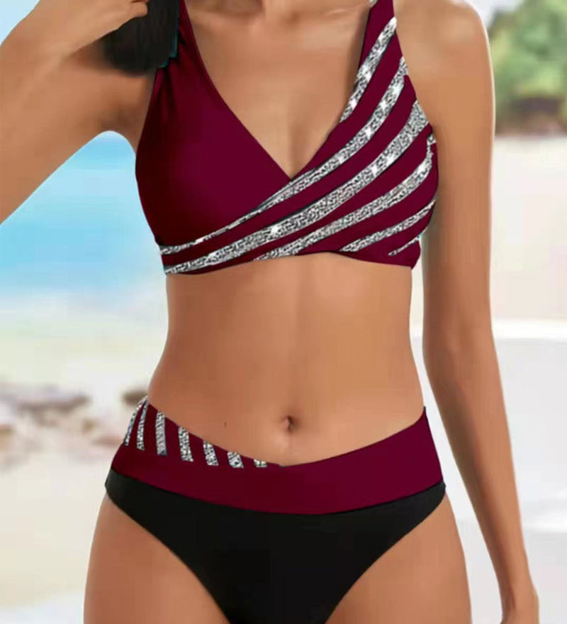 Abigail — Printed Bikini in Warm Tones