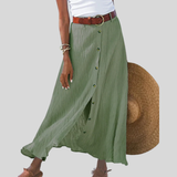 Theresa — Flowing Skirt with Buttons