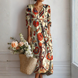 Laura — Bohemian Floral Dress