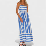 Patricia — Long Striped Dress