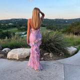Treasa — Long Dress with Ruffles