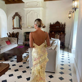 Treasa — Long Dress with Ruffles