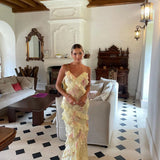 Treasa — Long Dress with Ruffles