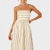 Patricia — Long Striped Dress