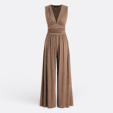 Emily — Chic Sleeveless Jumpsuit with Wide Legs